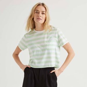 EUC Richer Poorer Boxy Crop Tee